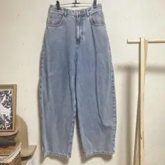 ⭕️即購入可能　LEPSIM カーブデニムパンツ　L ケミカルブルー