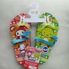新品未使用♥マイゼン　ビーチサンダル17センチ
