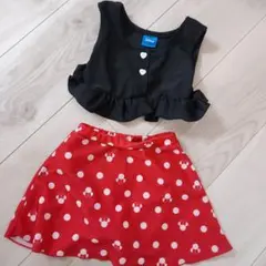 Disney フリル付き水着　ミニーちゃん 100cm