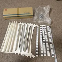 ロイヤル　棚受け金具（300ミリ） 8セット　チャンネル（310ミリ）5本