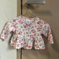 ローラアシュレイ　花柄カーディガン ピンク