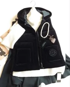 FOXEY❤40【VEST BROADWAY】今期大人気完売ベルベットブラック
