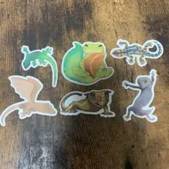 爬虫類ステッカーセット