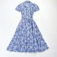 極美品✨ポロラルフローレン ワンピース ベルト Aライン ロング 花柄 完売品