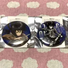 進撃の巨人 THEキャラ カンバッジ 缶バッジ attack ver. ミカサ