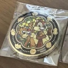 ディズニー 金バッジ 24金メッキ仕上げ チップ&デール