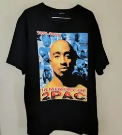 【希少】2PAC 追悼 メモリアルTシャツ 両面プリント ヴィンテージ