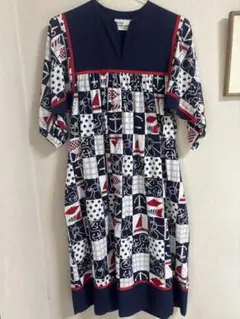 Krist gudnason 古着 マリン柄 ワンピース 古着屋