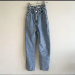 ZARA 34 ペーパーバックデニム ハイウエスト