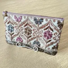 ❋バンドメイドポーチaw ❋インド刺繍リボン
