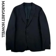 MARGARET HOWELL リネン混テーラードジャケット 黒 M メンズ