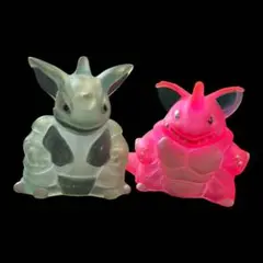 ポケモン　ポケモンキッズ　ニドキング　ニドクイン　クリア　セット　指人形