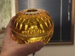 英国 ヴィンテージ キャンドル グラス ガラス 瓶 ポッド