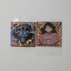 【未開封】ワンピース　ウエハースシール　カイドウ　ルフィ&モモの助 2枚セット