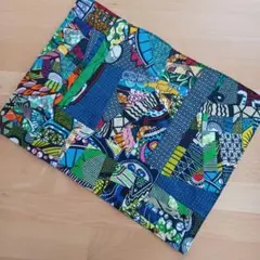 ハンドメイド/マルチマット/マルチカバー/パッチワーク/アフリカン/アフリカ布