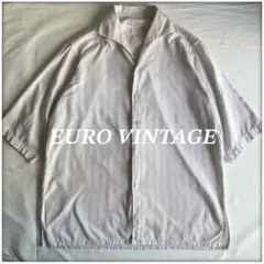 euro vintage open collar S/S shirt