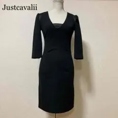 訳あり 美品 ジャストカヴァリ ワンピース ドレス