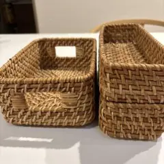 無印良品 ラタンバスケット まとめ売り