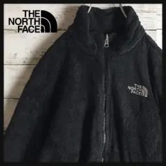 【人気定番】ノースフェイス☆刺繍ロゴ入りジップフリース ブラック 829