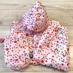 美品DADWAY レインポンチョ　90cm キッズ レインコート　ズボン付