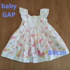 babyGAP 蝶と花のプリント ワンピース 80cm