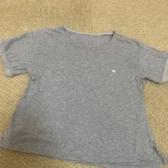lucruca グレー ポケット付き Tシャツ