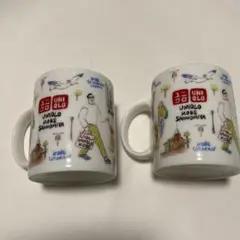 ユニクロ　神戸三宮限定　マグカップ　2つセット UNIQLO - UNIQLO☆マグカップ 神戸限定 2個セットの通販 by ペロ