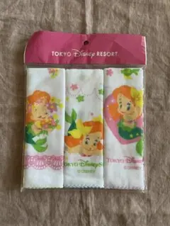 8/9迄最終価格●新品未開封　TDR アリエル　ガーゼ　ハンカチ　３枚セット