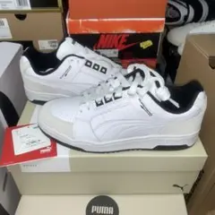 未使用 送料込 PUMA SLIPSTREAM LO RETRO 白/黒