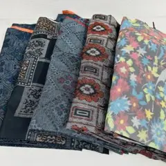 紬 着物 正絹 5着 着物まとめ売り 着物リメイク材料 S-2211