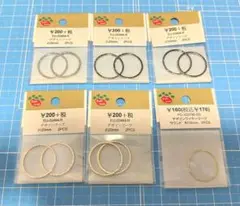 Parts Club　パーツクラブ　デザインフープ　2種　6個セット