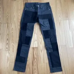 Name.(ネーム) パッチワーク スキニーデニム
