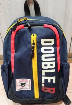 ミキハウス　ダブルビー　リュック　S 5L　美品ネイビー　保育所　通園バッグ　鞄