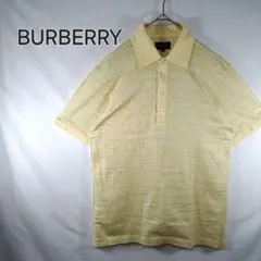 【美品】BURBERRY　バーバリー　GOLF　刺繍ロゴ　綿100%