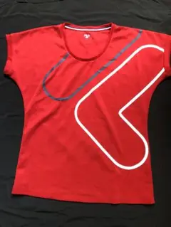 FILA 赤 メッシュ Tシャツ