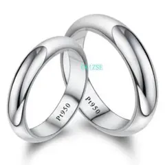 【希少品】PT 950プラチナシンプルリングカップルの結婚指輪483