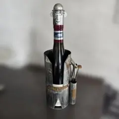 ボトルカバー　ブリキ　ワインボトルカバー