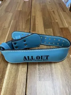 ALL OUT パワーリフティングベルト 青　sサイズ