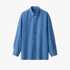 【無印良品】和紙混ポプリンシャツ紳士