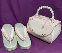 やのん　バックのみ　新品未使用　草履バッグセット　華三彩　日本製　猫柄 やのん様専用 バックのみ 新品未使用 草履バッグセット 華三彩
