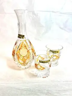 ポーランド　lrena クリスタルガラス　酒器　冷酒器