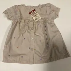【タグつき新品】無印良品　ブラウス　ピンク　80cm