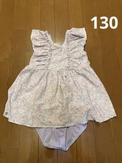 Kids Foret 小花柄　セパレート水着　130