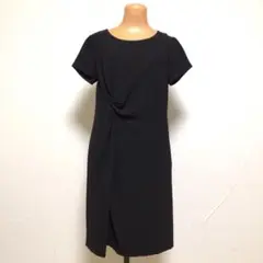 INDIVI 半袖 フォーマル ワンピース 黒 38 美品