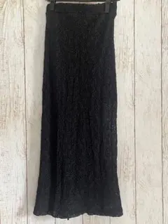 レース ブラック ロングスカート