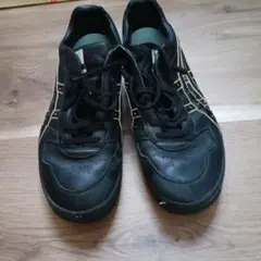 ASICS ブラックレザー