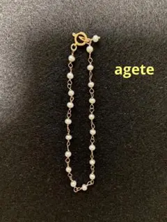 agete アガット パールブレスレット