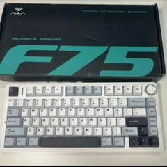 Aula F75 メカニカルキーボードライトグレー
