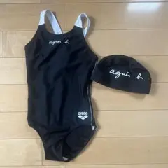 美品☆agnis b. × arena 水着　水泳帽セット