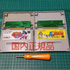 国内正規品 起動確認済み スーパーファミコン 負けるな魔剣道 2本セット